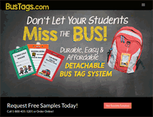 Tablet Screenshot of bustags.com